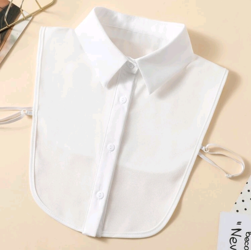 solid white collar